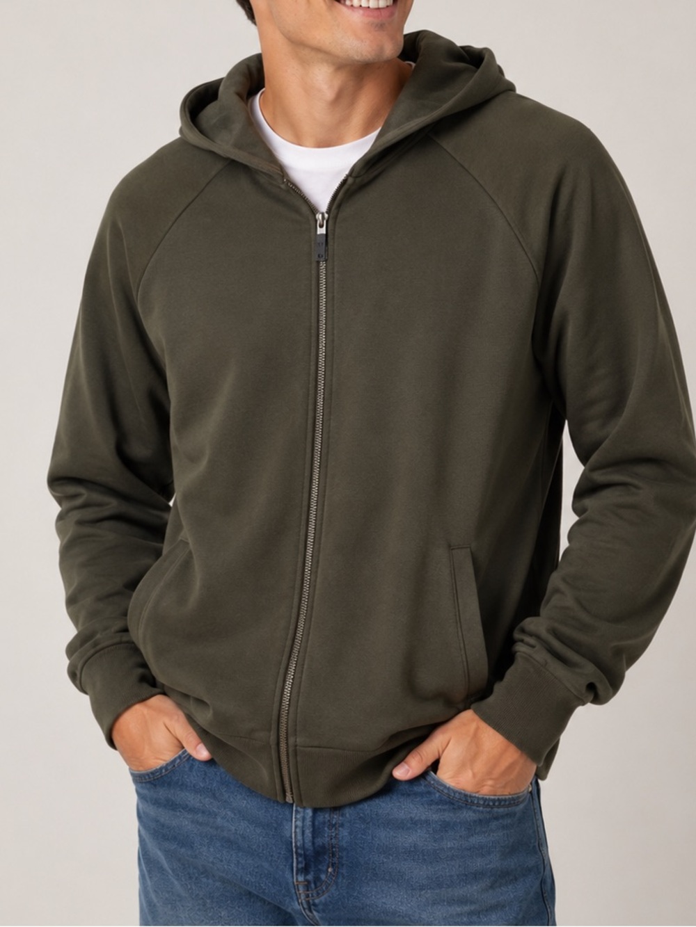 32 Degrees Men's Olive Full-Zip Hoodie